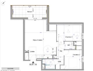  Appartement  vendre 3 pices 70 m