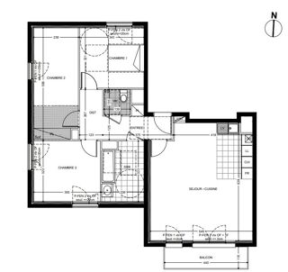  Appartement � vendre 4 pi�ces 86 m�