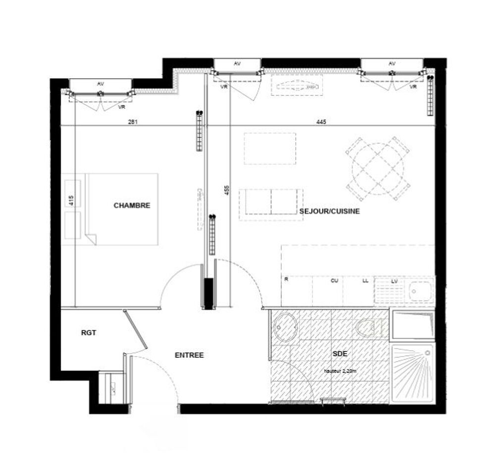 Vente Appartement 2 Pièces 2P - 44m2 plein centre PK inclus Drancy