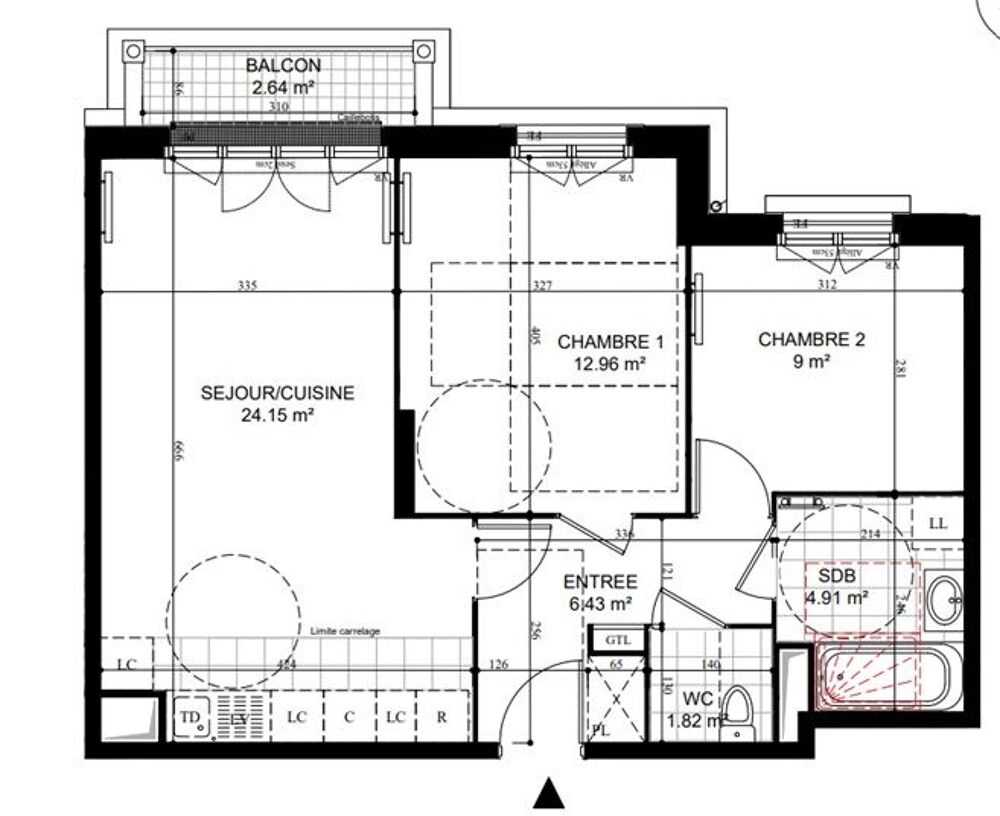 Appartement 3 pièces 59 m² · à Puiseux en France · 59 m² · 253 000 €