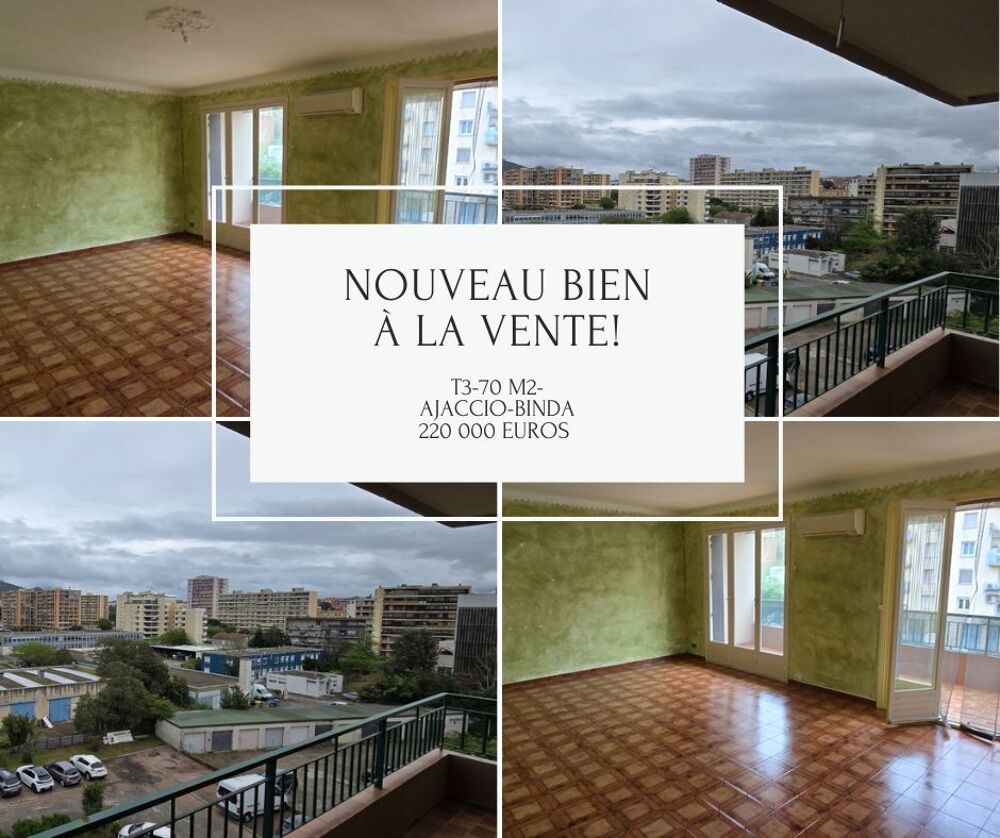 Vente Appartement 3 Pièces TRAVERSANT Ajaccio