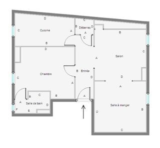  Appartement � vendre 3 pi�ces 57 m�