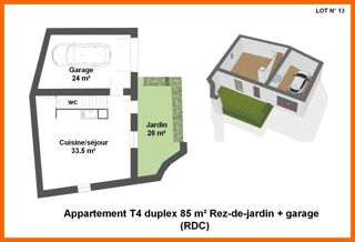  Appartement à vendre 4 pièces 85 m²