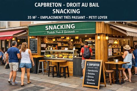 Activit&eacute; commerciale Snack 46000 40130 Capbreton