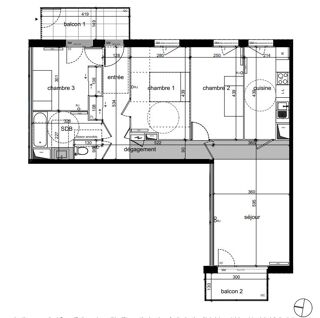  Appartement � vendre 4 pi�ces 80 m�