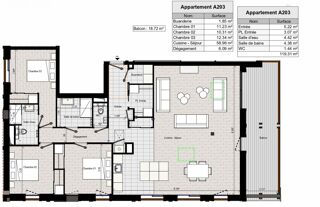  Appartement � vendre 4 pi�ces 119 m�