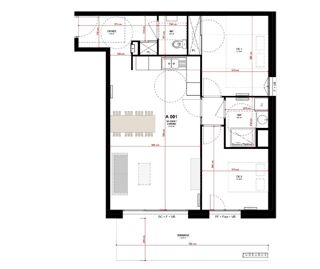  Appartement � vendre 3 pi�ces 66 m�