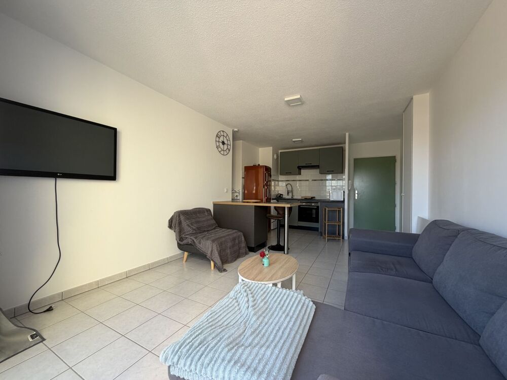2 Pièces 38 hab par état, balcon 6m².