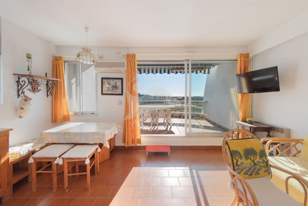 Studio Cabine terrasse vue mer + parking