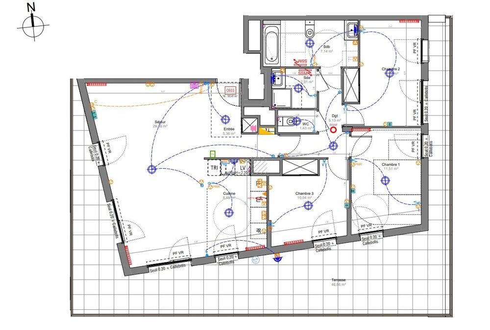 Vente Appartement 4 Pièces 4 pièces de 93 m² Sud Bondy