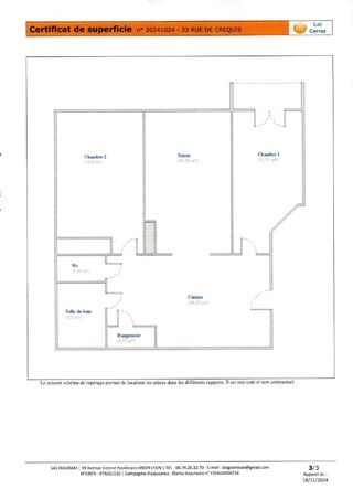  Appartement � vendre 3 pi�ces 70 m�