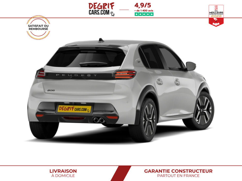 208 HYBRID 145CH BVA E-DCS6 GT + NAVI + CAMERA 360 + DRIVE ASSIS 2026 occasion 35830 Betton