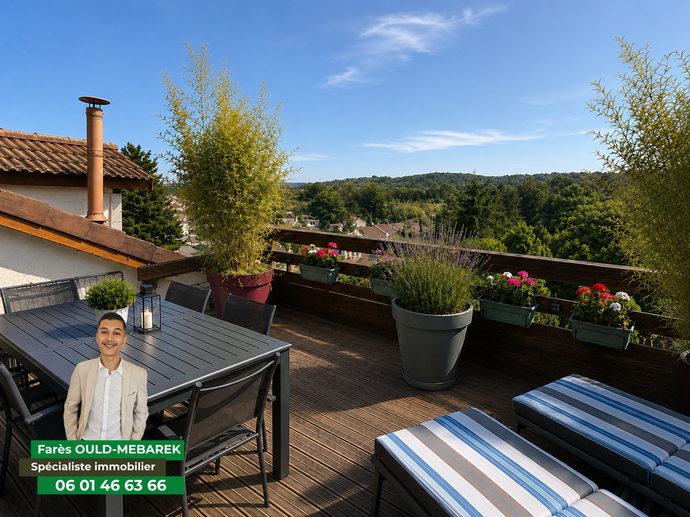 APPARTEMENT TYPE F4 BIS 67,33 M2 CARREZ (104,48 M2 AU SOL) TERRASSE TROPEZIENNE GARAGE STATIONNEMENT