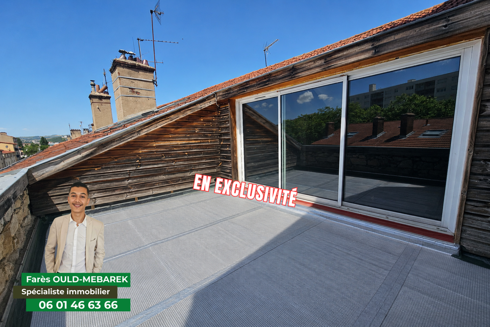 Appartement de type f3 de caractere 71,01 m2 carrez (109,91 m2 au sol) + terrasse - prox. chateaucreux - ideal