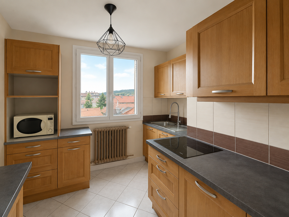 f3 53,12 m2 carrez + balcon, garage, cave - la ricamarie proche centre-ville - ideal premier achat ou investis
