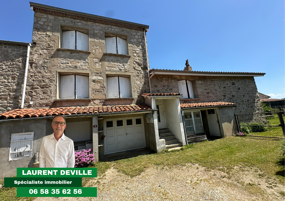 MAISON TYPE CORPS DE FERME A RENOVER ENV. 140 M2 + DEPENDANCES AVEC TERRAIN DE 1101 M2/ SAINT JUST MALMONT LE
