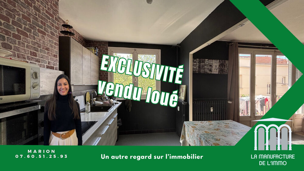 SAINT ETIENNE JULES JANIN/CHATEAUCREUX - APPARTEMENT T3 LOUÉ DE 61.98m2 AVEC BALCON