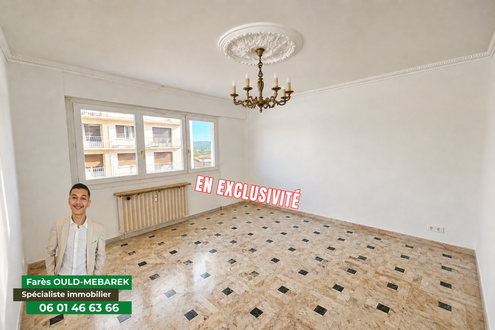 Appartement de caractere type F3 de 65,91 m2 carrez avec balcon, garage et cave / prox. centre-ville / ideal p
