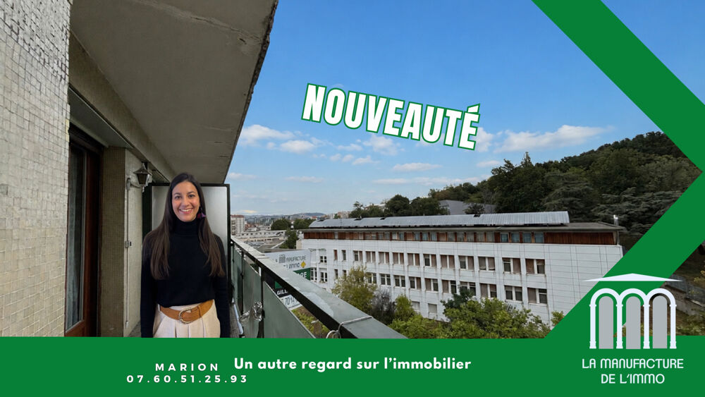 SAINT ETIENNE COURS GUSTAVE NADAUD - PROCHE CHAVANELLE - APARTEMENT T4 91,03m2 AVEC 2 GRANDS BALCONS ET CAVE