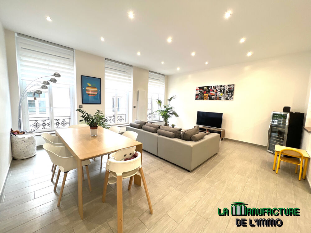 APPARTEMENT F5 RENOVE - TRAVERSANT - CENTRE VILLE.