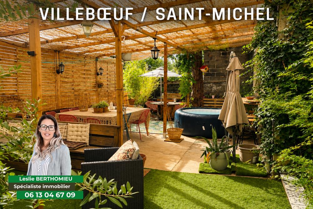 MAISON DE VILLE ST ETIENNE VILLEBOEUF AVEC TERRASSE DE 70M2 + 2 GARAGES