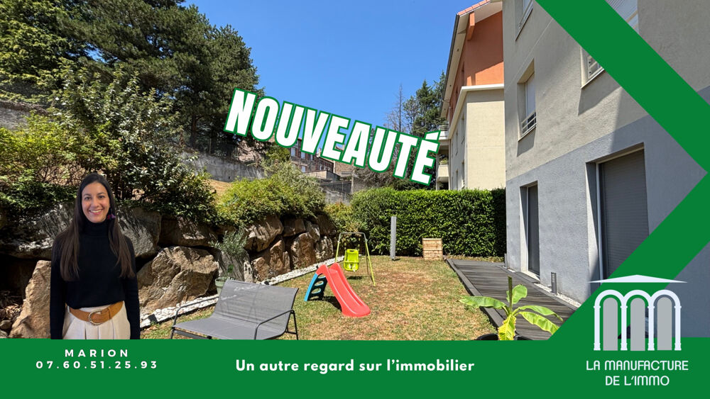 APPARTEMENT SAINT JEAN BONNEFONDS - T3 EN REZ DE JARDIN DE 72,11m2 AVEC TERRASSE ET JARDIN