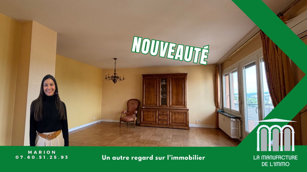 SAINT ETIENNE SECTEUR HPL BOULEVARD DE LA PALLE - APPARTEMENT T4 DE 91,70m2 A RAFRAICHIR AVEC BALCON LOGGIA CA