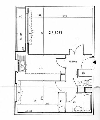  Appartement à louer 2 pièces 48 m²