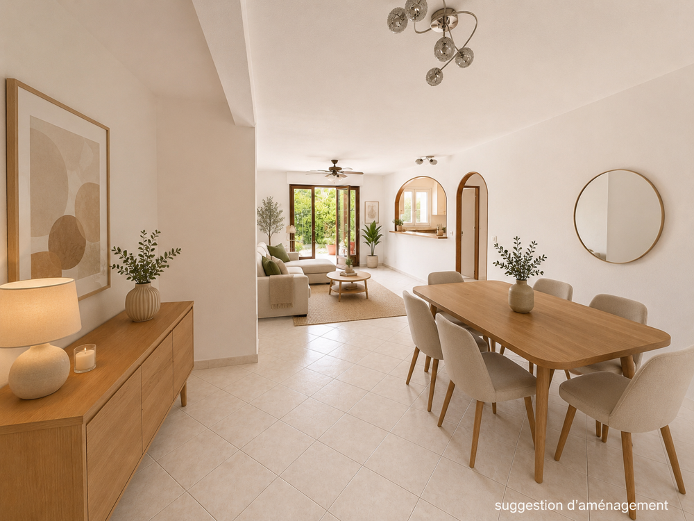 Appartement en rez-de-jardin avec extérieurs à proximité des commodités