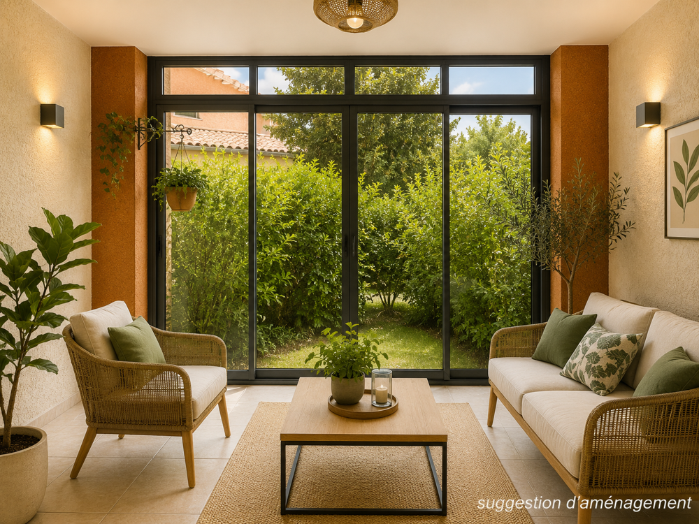 Appartement en rez-de-jardin avec extérieurs à proximité des commodités