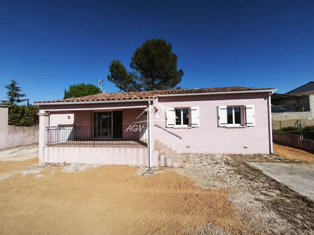 Vente Maison Lézan, maison plain pied, 2 chambres + 1 bureau, garage, terrain Lézan