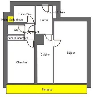  Appartement � vendre 2 pi�ces 47 m�