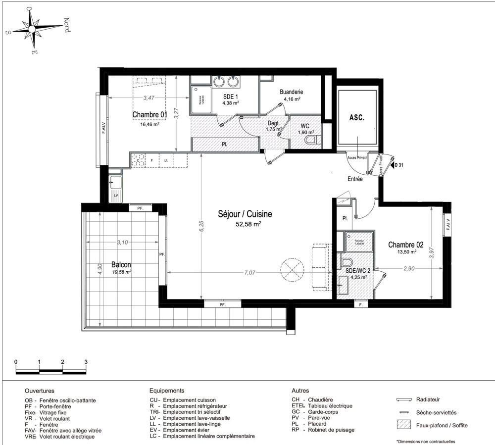 Vente Appartement JUAN-LES-PINS - FRONT MER - APPARTEMENT 99 M2 Antibes