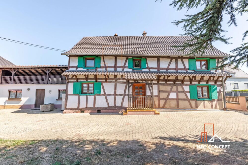 Maison alsacienne de 106 m2 habitables sur 4,28 ares de terrain