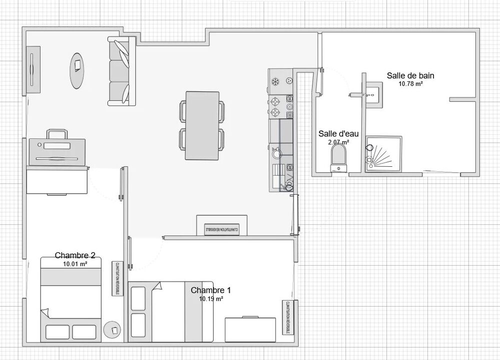 PLEIN COEUR DE SAINT-ÉTIENNE-DE-SAINT-GEOIRS  APPARTEMENTS EN PL