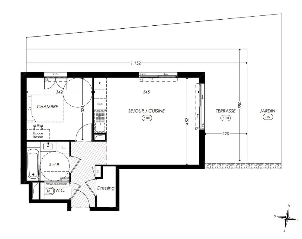 Vente Appartement Superbe 2 pièces neuf avec terrasse et jardin privatif dans une Antibes