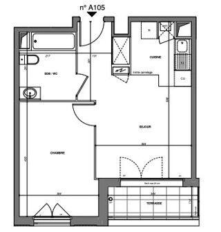  Appartement � vendre 2 pi�ces 41 m�