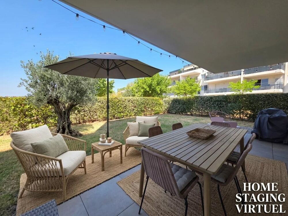 EXCLUSIVITÉ  APPARTEMENT 2 CHAMBRES -100m² de jardin - parking