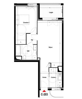  Appartement � vendre 2 pi�ces 53 m�