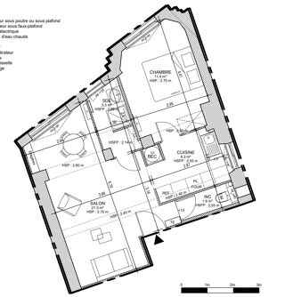  Appartement � vendre 2 pi�ces 44 m�