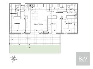  Appartement � vendre 4 pi�ces 90 m�