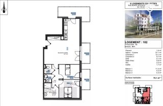  Appartement  vendre 3 pices 75 m
