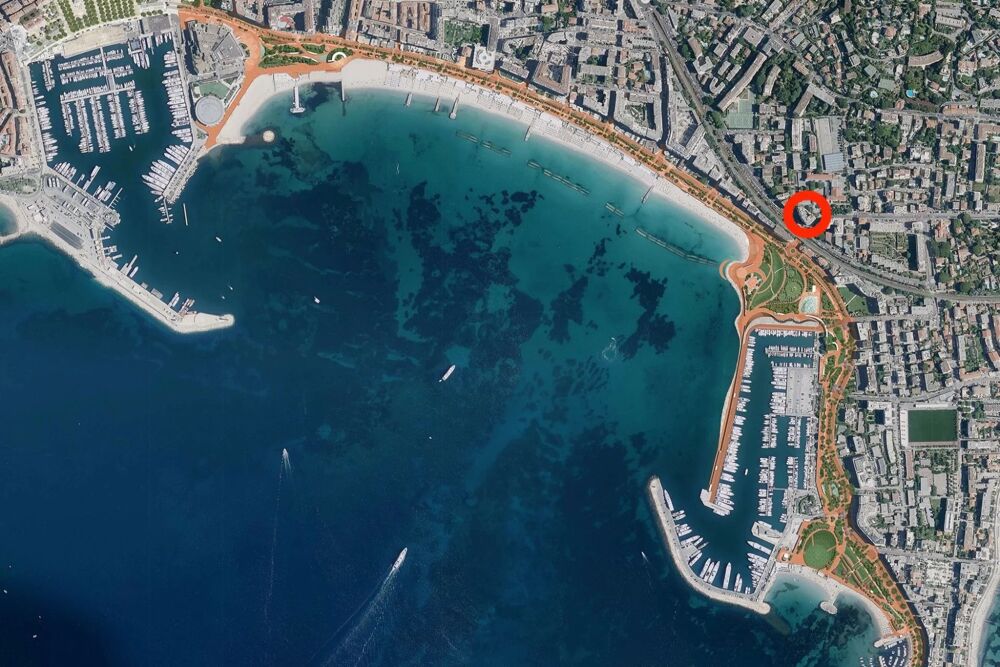 Cannes  secteur arrière Croisette  superbe appartement 3 pièce