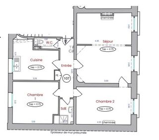  Appartement � vendre 3 pi�ces 67 m�