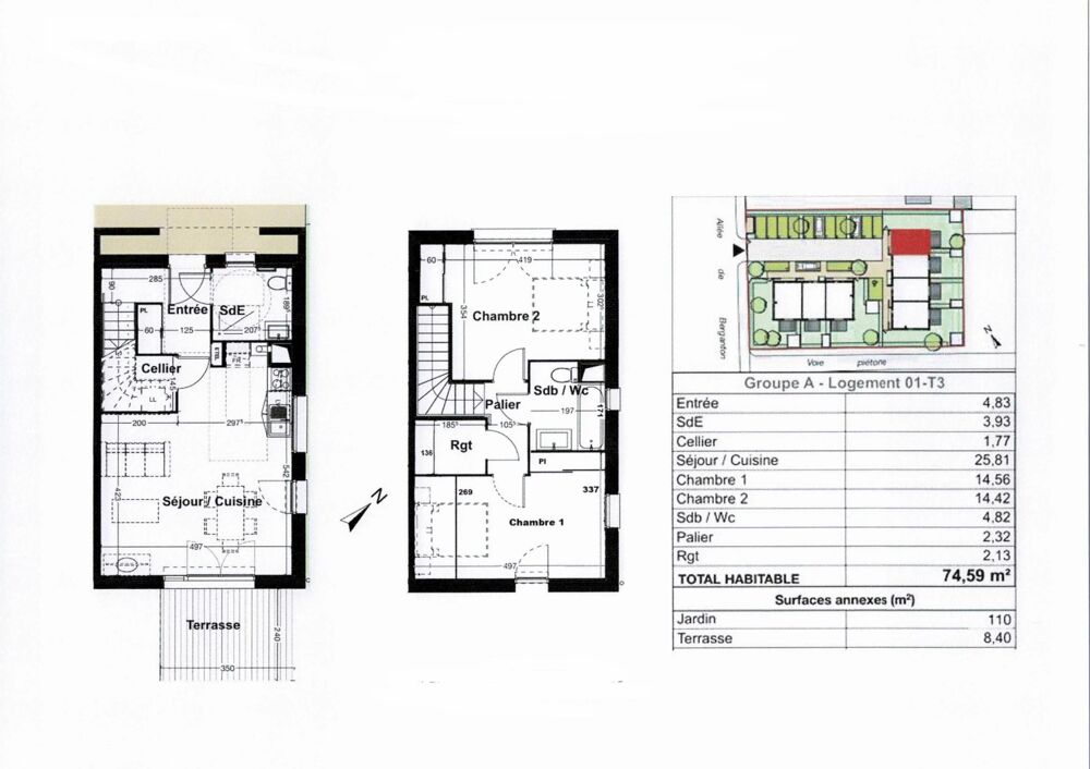 Vente Maison SAINT-JEAN-D'ILLAC – LE LAS - MAISON RÉCENTE T3 – JARDIN – 2 PAR Saint-jean-d'illac