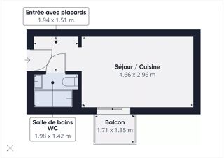  Appartement � vendre 1 pi�ce 19 m�