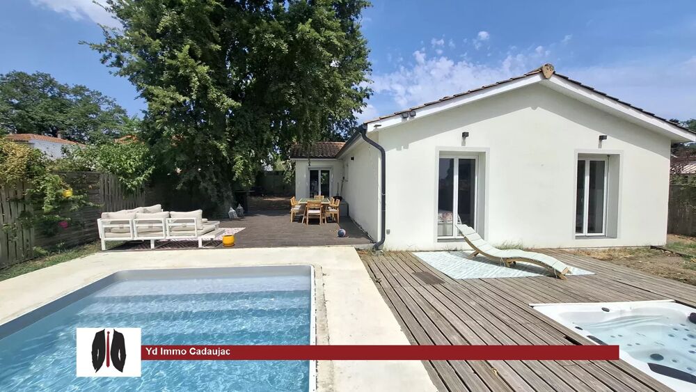 Cadaujac  Belle maison plain-pied de 104 m² avec piscine et jac