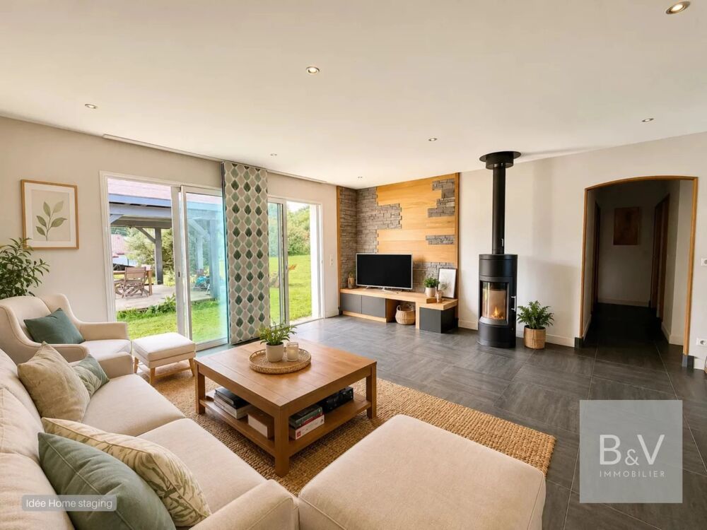 Superbe villa familiale contemporaine de 131 m2, plain-pied au c