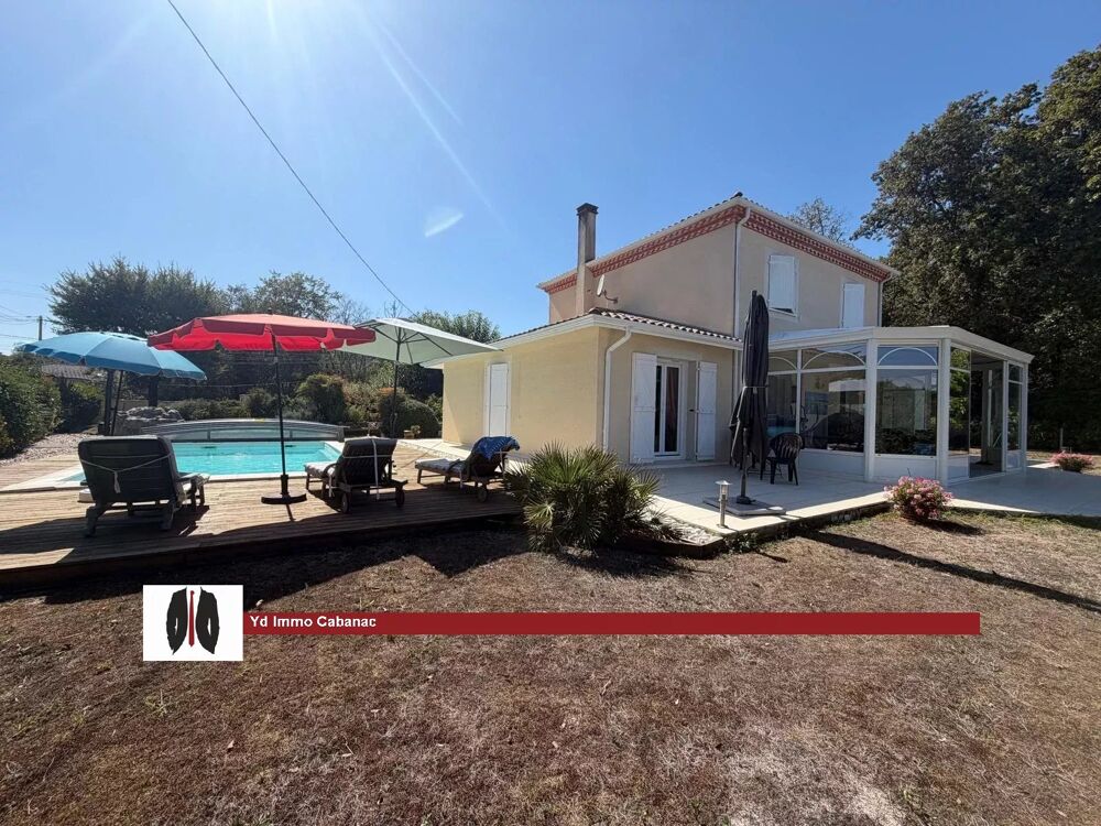 Vente Maison MAISON 4 CHAMBRES AVEC BEAU TERRAIN ET PISCINE Cabanac-et-villagrains