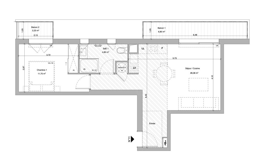 Vente Appartement PROGRAMME NEUF À ANTIBES - APPARTEMENT 2 PIÈCES AVEC TERRASSE Antibes